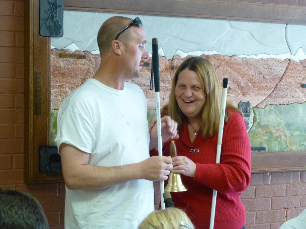 James receives his bell