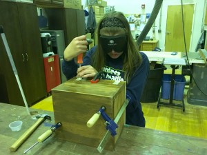 dShelby puts hinges on her wooden box