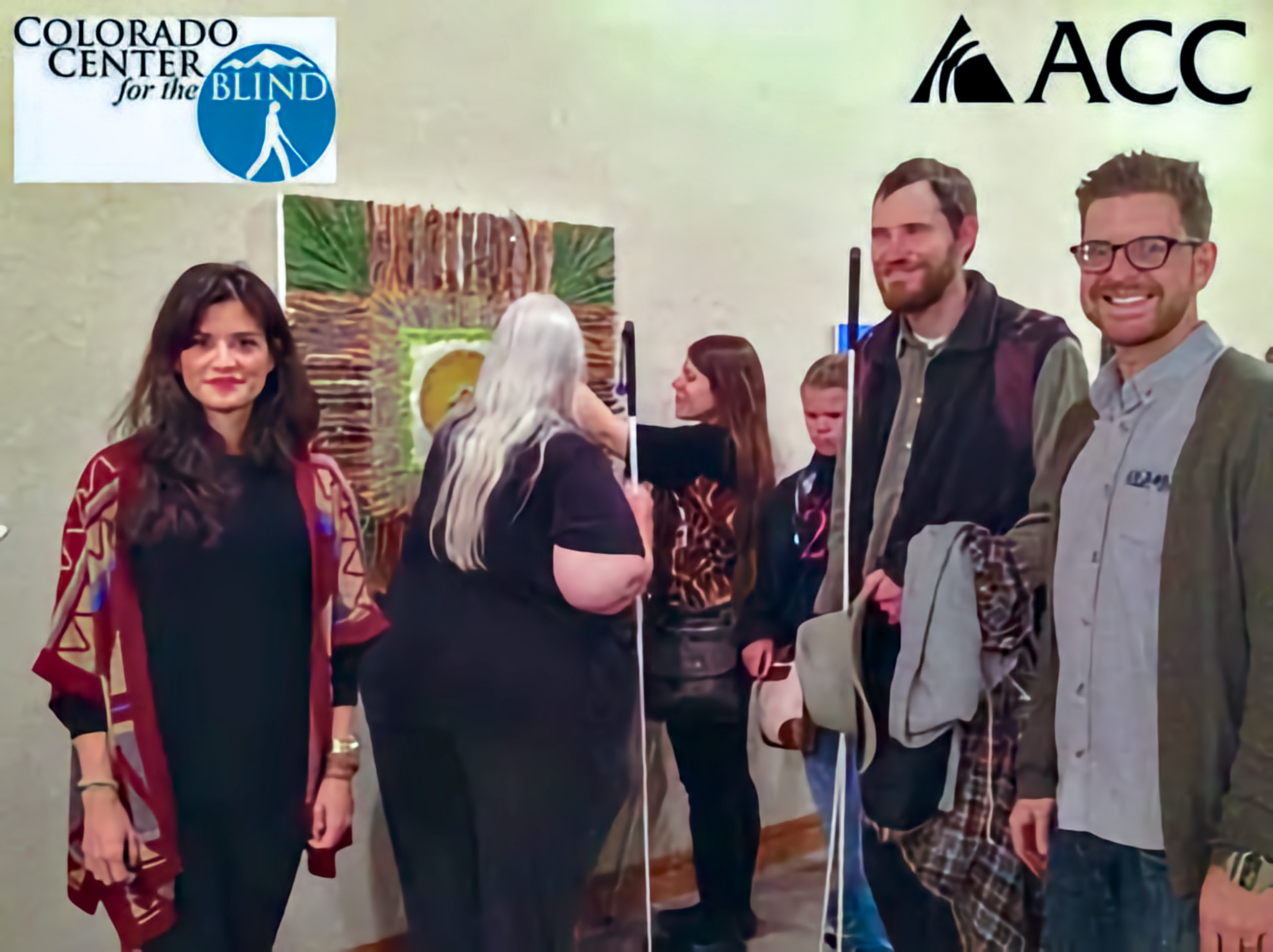 ACC and CCB staff and students around the Mandala