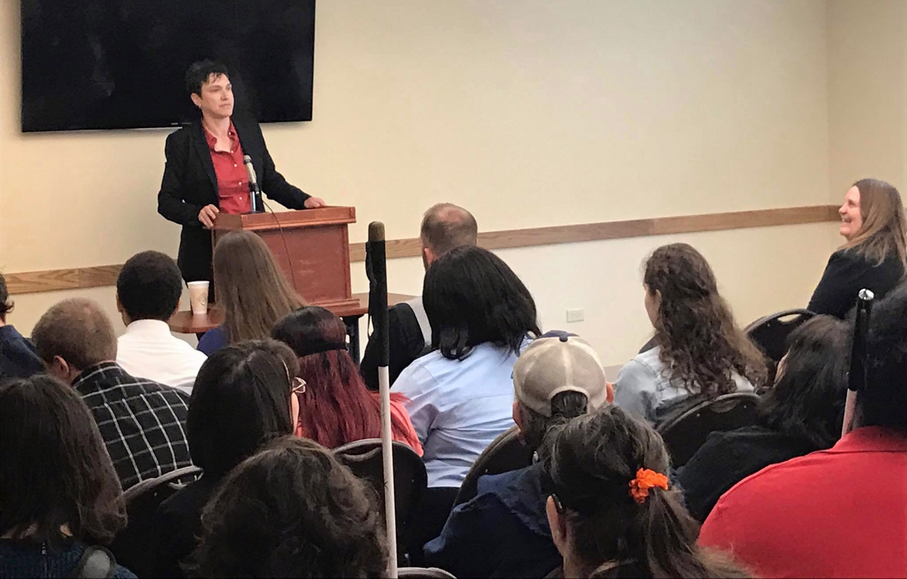 Colorado’s Chief Economist Alexandra Hall gives a stirring and entertaining keynote address at the Career and College Seminar