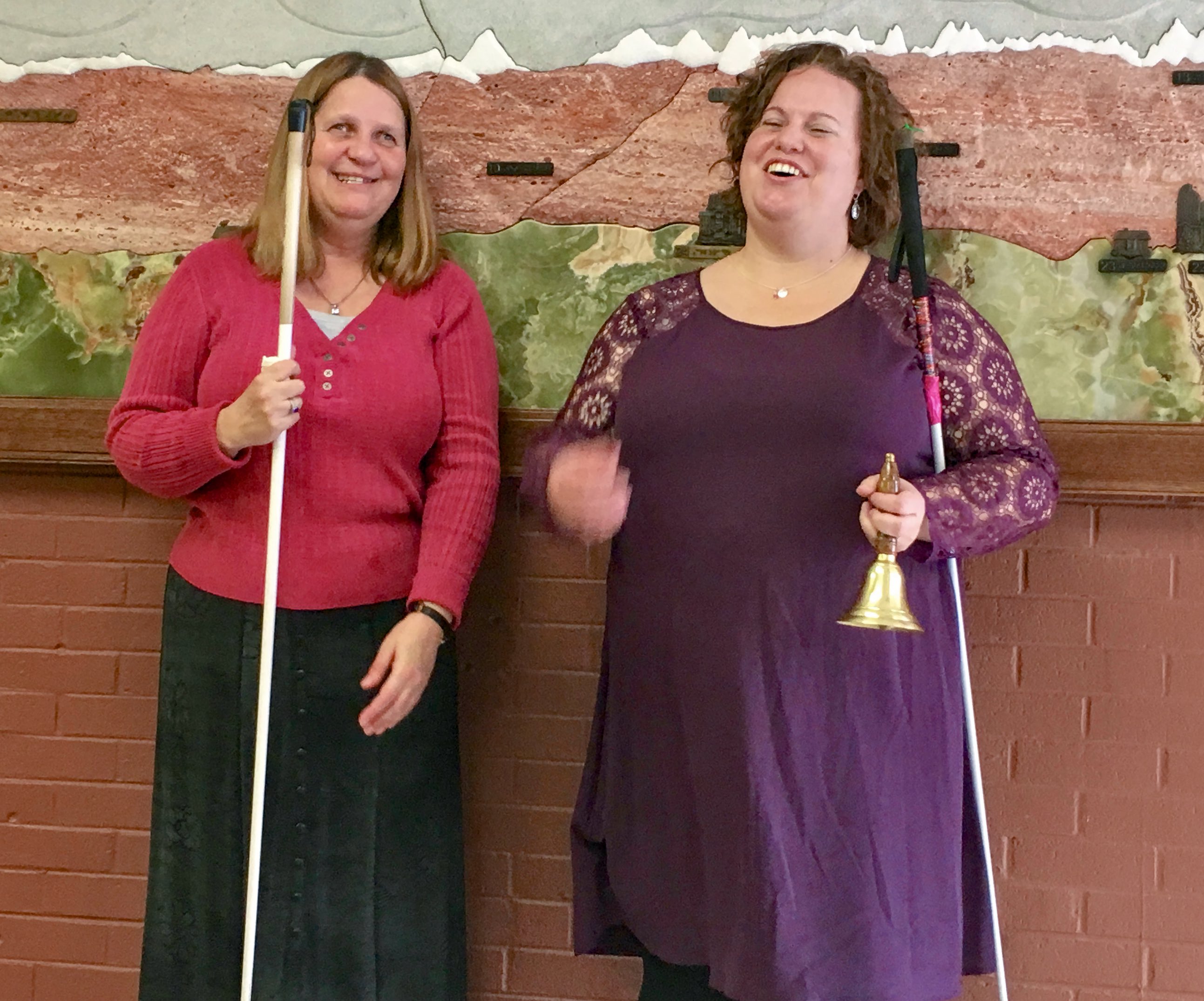 Jenny C. ringing her Freedom Bell