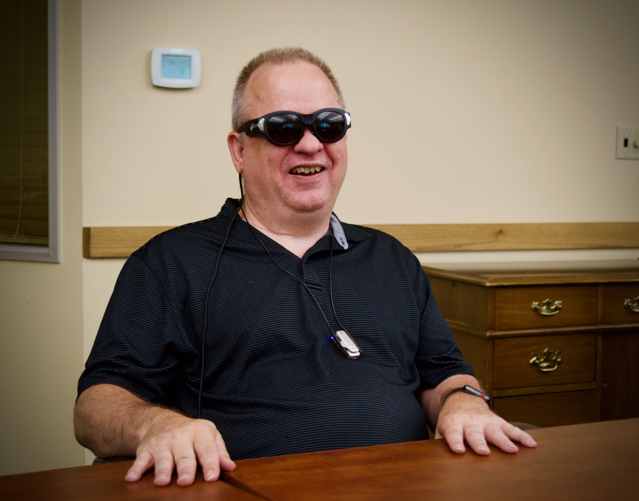 Eric Duffy speaking to the Philosophy class at the Colorado Center for the Blind