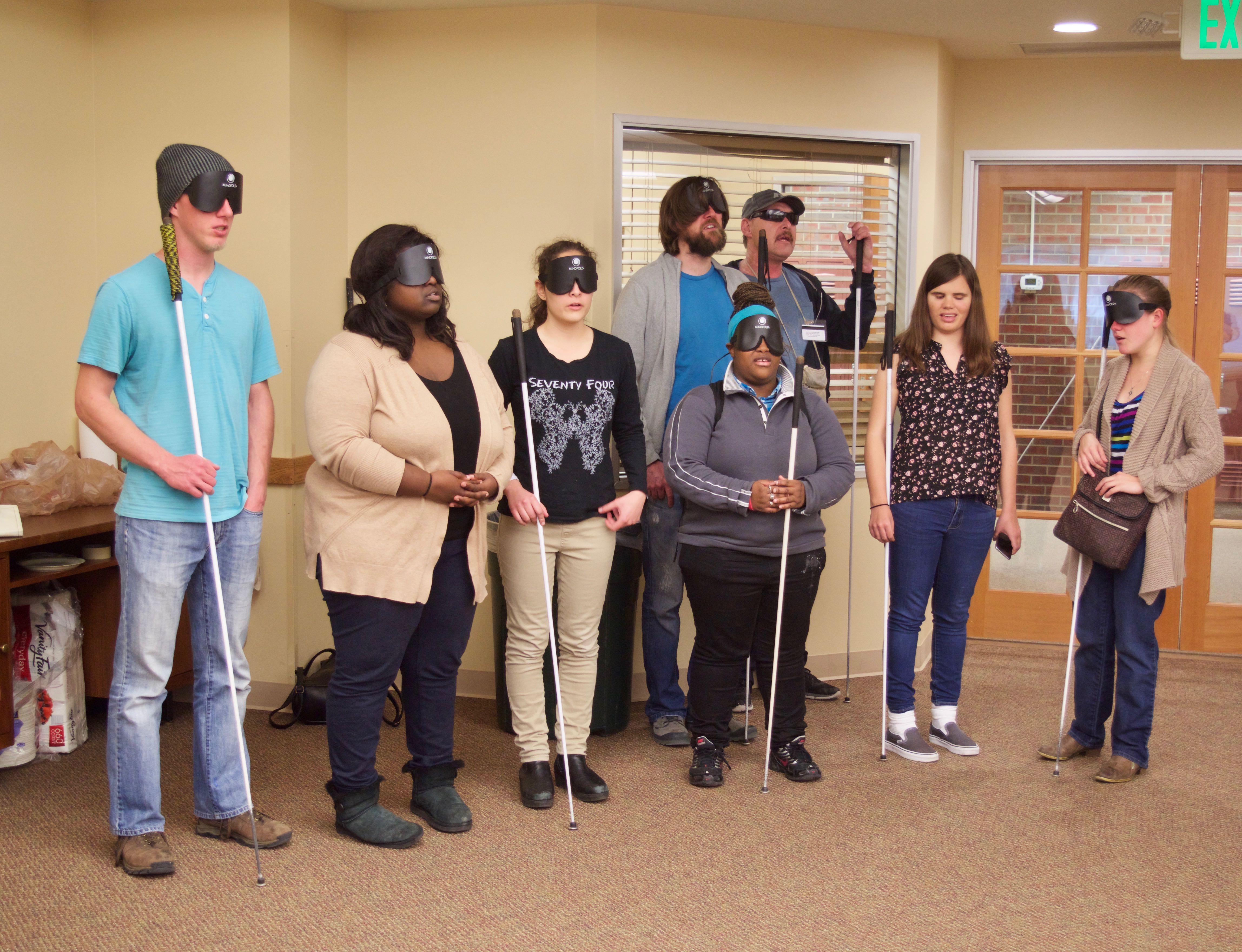 ITP Student Choir Caroling at the Senior Party