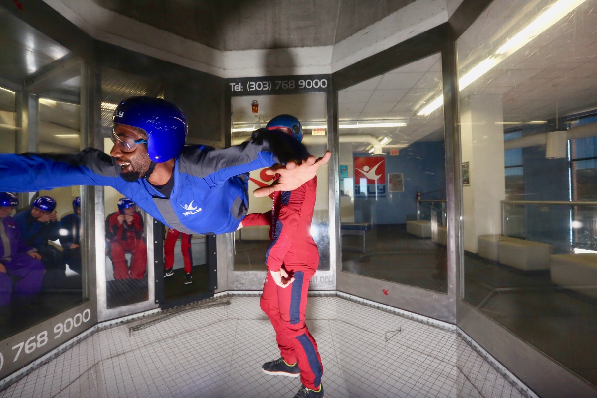 Leon Free Flying the I Fly Denver Wind Tunnel