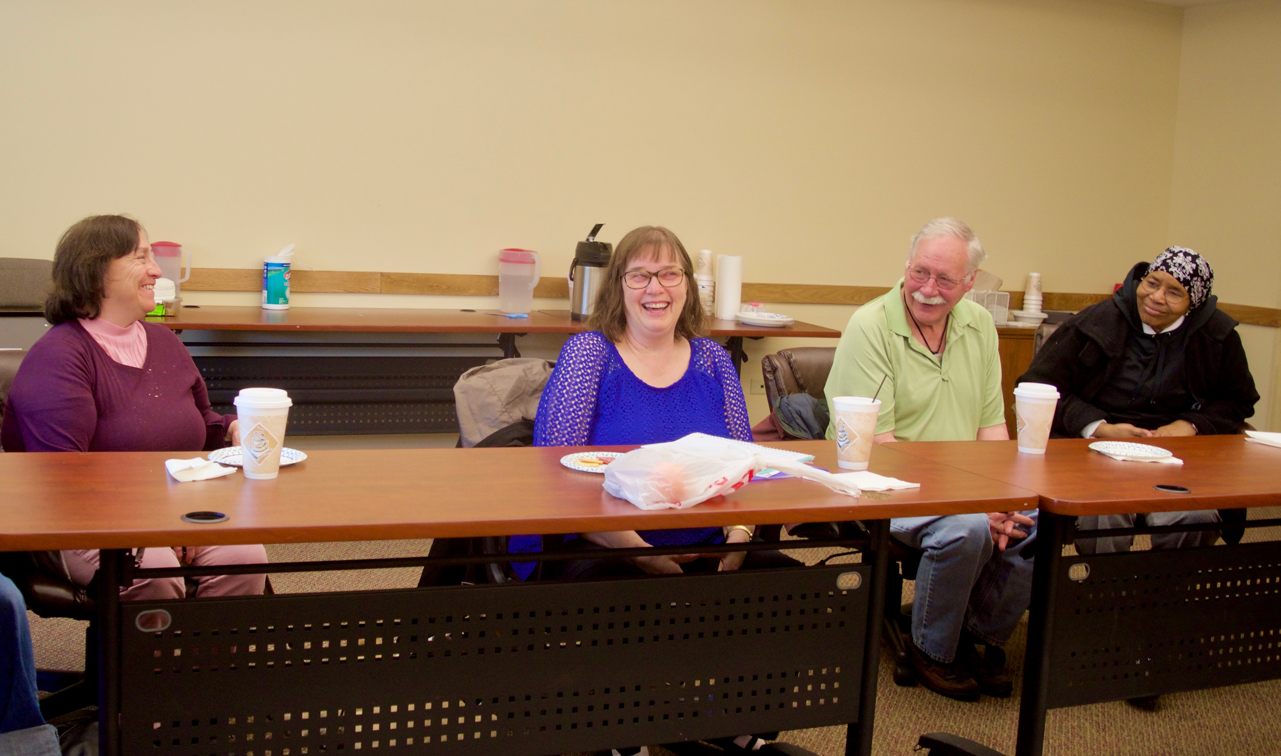 Peggy Chong talks to the Older Blind Group