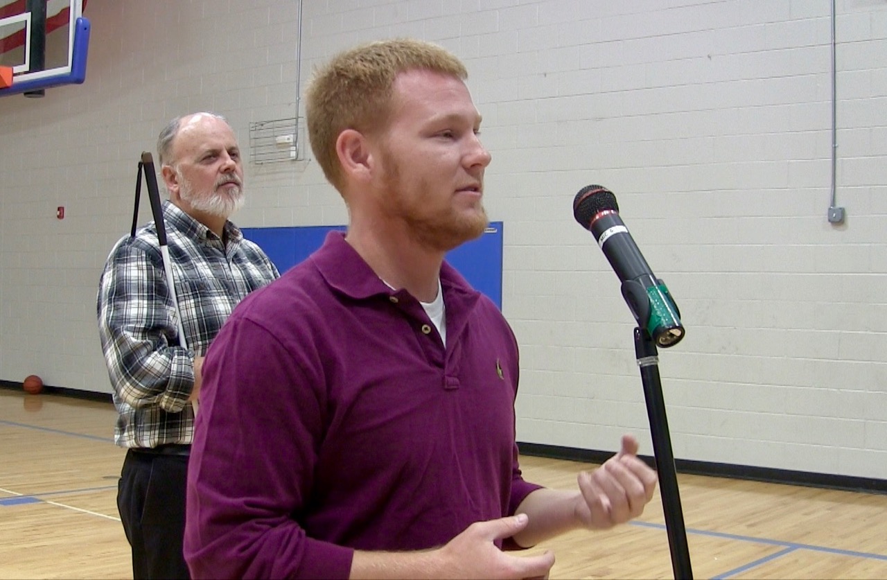 Ryan at the Mic at Mile High Academy