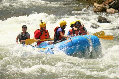 Summer students and staff hit a big wave on Clear Creek Friday.
