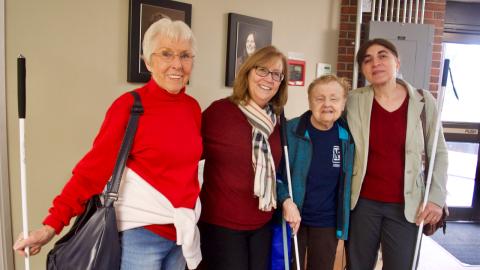 Diane McGeorge with Seniors Group