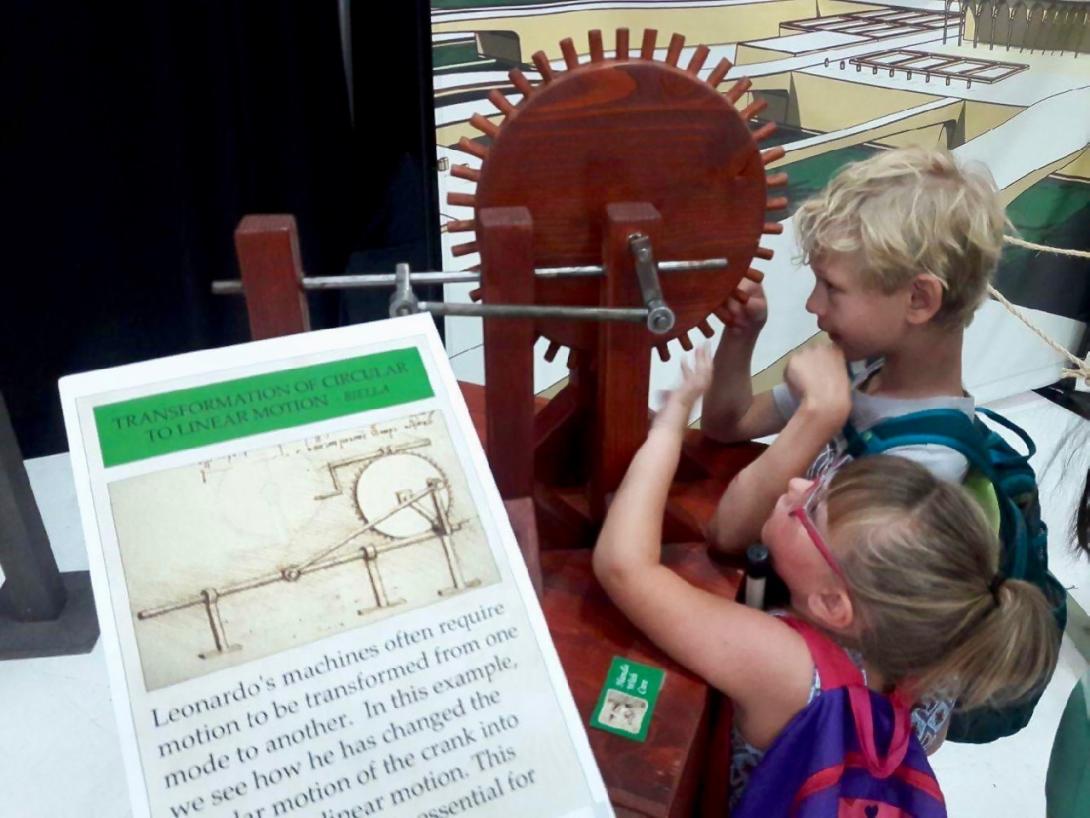 Confidence Camp kids explore machines that transform motion at the Science Museum