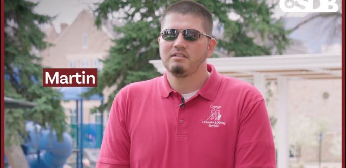 Learning from Blind/VI Role Models: Martin Featured in @CSDBBulldogs Video Series